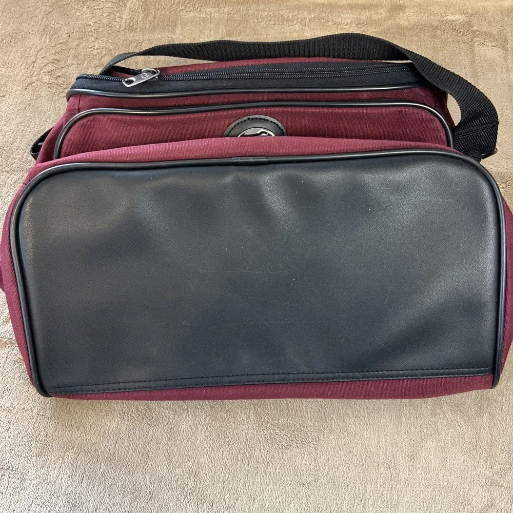 American Tourister Red/Black‎ Carry On Shoulder Overnight Bag Duffel 14x7x10